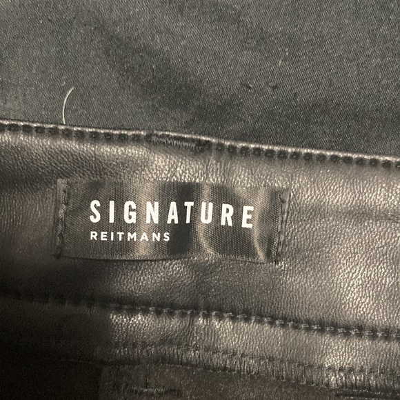 Straight leg faux leather pants - Picture 6 of 6